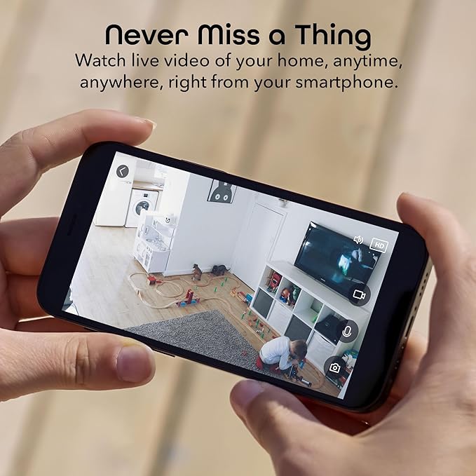 Geeni Smart Wi-Fi Security Camera with Night Vision: 1080p HD Indoor Surveillance, Motion Detection, Two-Way Audio & Alexa Compatible Geeni