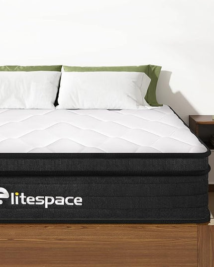 King Size Mattress,12 Inch Hybrid Mattress in a Box with Gel Memory Foam,Individually Wrapped Pocket Coils Innerspring,Pressure-Relieving and Supportive. - LeafyLoom