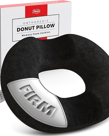 Donut Pillow, Tailbone Pain Relief, Hemorrhoid & Postpartum Cushion for Men and Women, Helps Ease Discomfort from Tailbone, Hemorrhoids, Pregnancy, Surgery (Bodyweight Over 220 LBS) - LeafyLoom