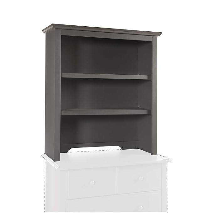 DaVinci Autumn Bookcase/Hutch in Slate - LeafyLoom