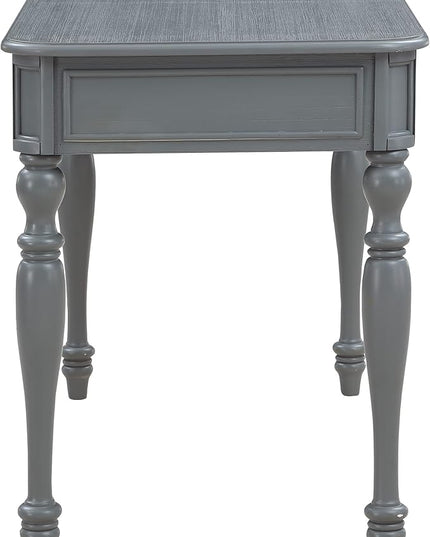 OSP Home Furnishings Country Meadows 48 Inch Writing Desk with Drawer, Plantation Grey - LeafyLoom