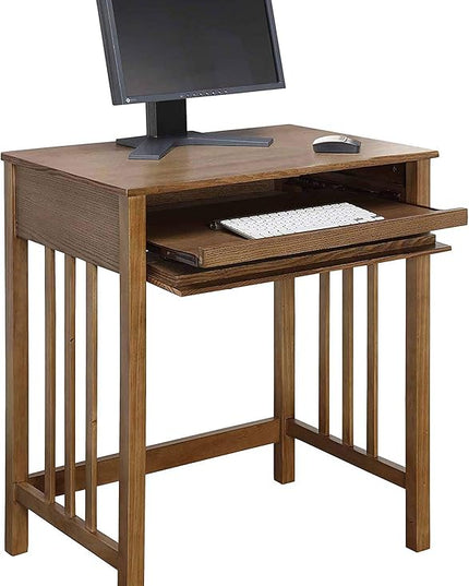 Convenience Concepts Designs2Go Mission Desk with Keyboard Drawer, Driftwood - LeafyLoom