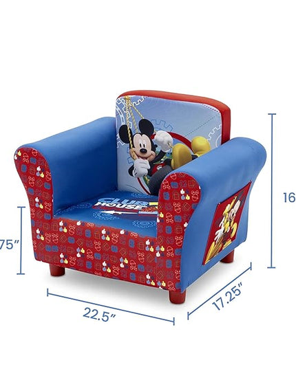 Delta Children Upholstered Chair, Disney Mickey Mouse - LeafyLoom