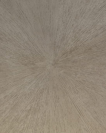 Signature Design by Ashley Ranoka Contemporary Round 42" Coffee Table, Metallic & Goldtone Finish - LeafyLoom