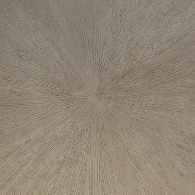 Signature Design by Ashley Ranoka Contemporary Round 42" Coffee Table, Metallic & Goldtone Finish - LeafyLoom