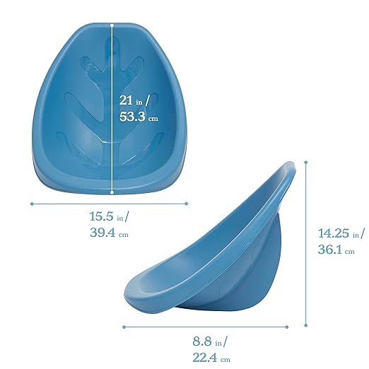 ECR4Kids Leaf Floor Seat, Rocker Chair, Peacock Blue, 6-Piece - LeafyLoom