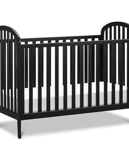 DaVinci Beau 3-in-1 Convertible Crib in Ebony, Greenguard Gold Certified - LeafyLoom