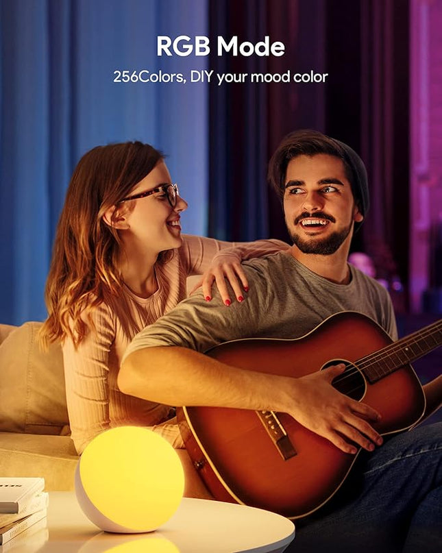 Hifree Touch Lamp, Multicolor Night Light for Kids, Small LED Table Lamp for Bedroom, Dimmable Bedside Lamp with Warm & White Light HifreeDirect