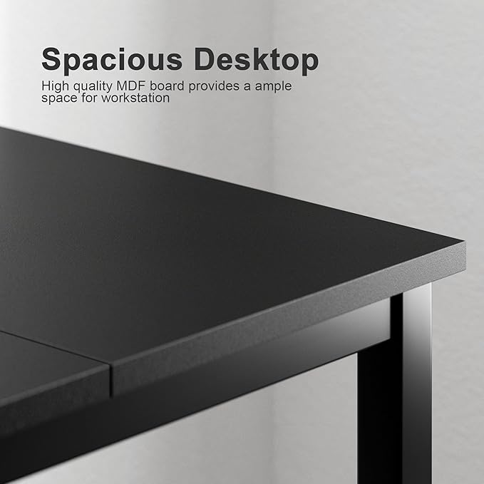 Need Large Computer Desk 70.8 x 31.5 inches Conference Table Large Office Desk Writing Table Workstation for Home Office,Black 10FJGSAC3-180BK-ND - LeafyLoom