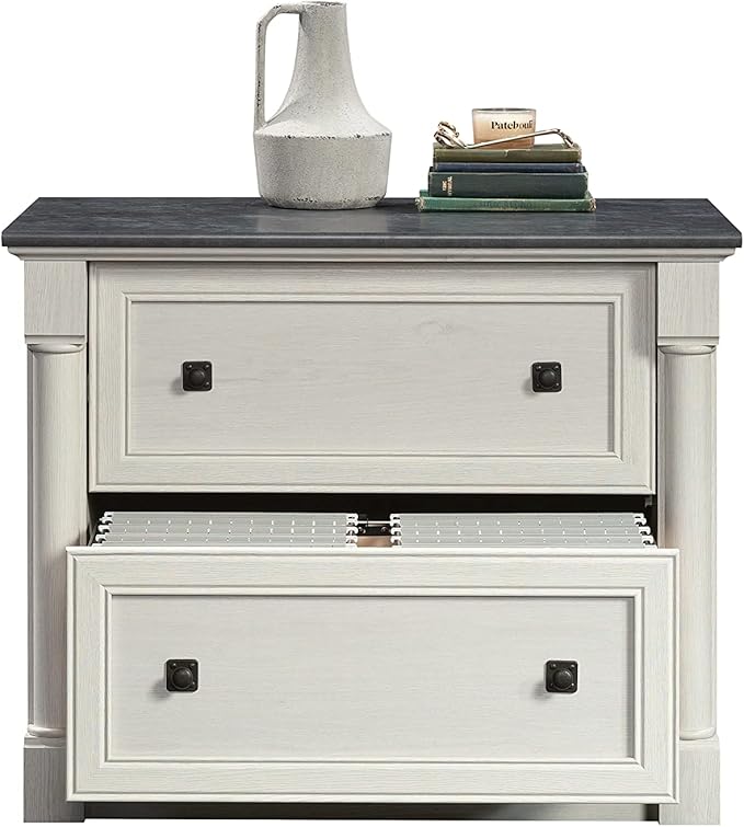 Sauder Palladia Lateral File, L: 36.81" x W: 22.01" x H: 29.61", Glacier Oak - LeafyLoom