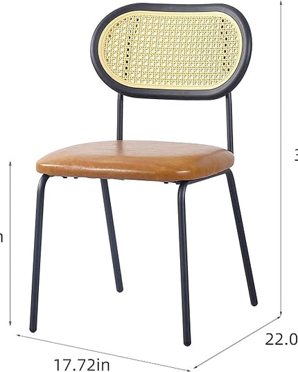 NicBex Haerin-SD-00364-LWJ Dining Chairs, 22.1"x17.7"x31.5", Brown - LeafyLoom