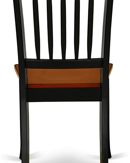 East West Furniture NDDA5-BCH-W Norden 5 Piece Dinette Set for 4 Includes a Rectangle Table with Dropleaf and 4 Dining Room Chairs, 30x48 Inch - LeafyLoom