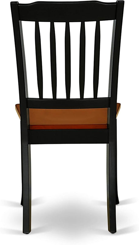 East West Furniture NDDA5-BCH-W Norden 5 Piece Dinette Set for 4 Includes a Rectangle Table with Dropleaf and 4 Dining Room Chairs, 30x48 Inch - LeafyLoom