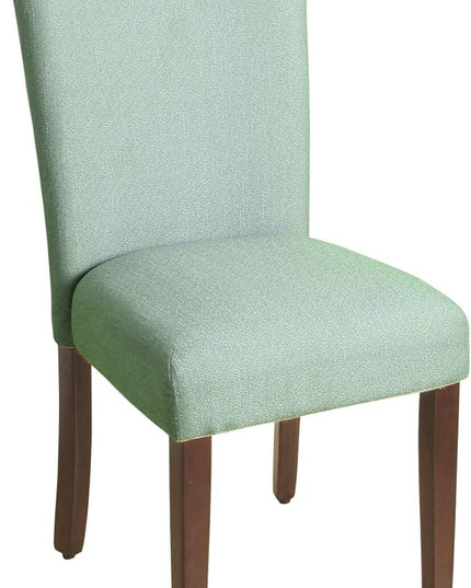 HomePop Parsons Classic Upholstered Accent Dining Chair, Single Pack, Teal - LeafyLoom