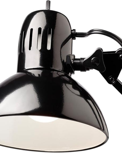 Globe Electric 12641 Architect 32" Swing-Arm Clamp-On Lamp, Black Architect, Finish, LED Bulb Included - LeafyLoom