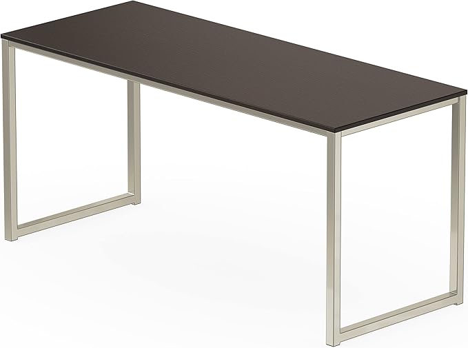 SHW Home Office 55-Inch Computer Desk, 24" Deep, Espresso - LeafyLoom