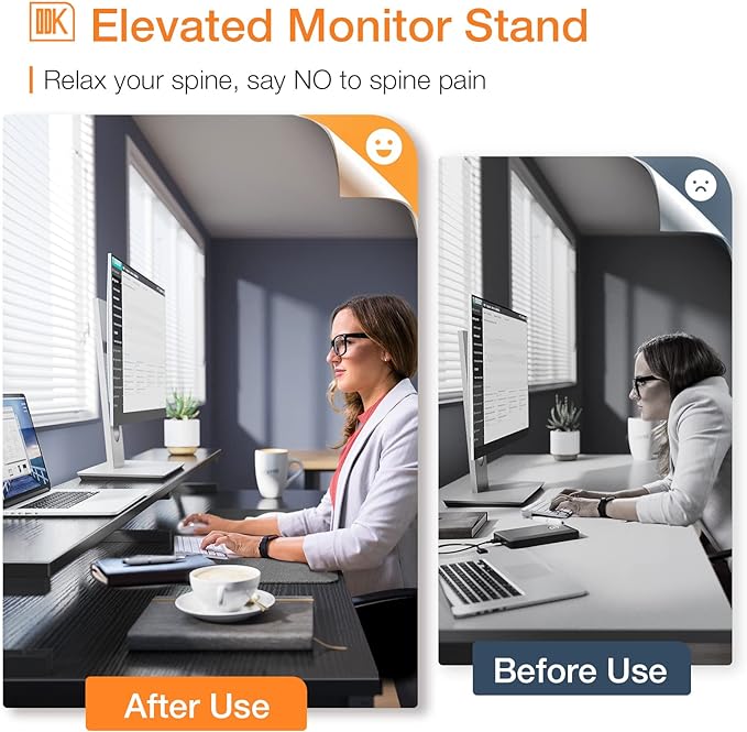ODK Computer Desk with Drawers & Power Outlet, 63 Inch Office Desk with Keyboard Tray & Storage Shelves & PC Stand, Large Office Table Work Desk with Monitor Stand, Black - LeafyLoom