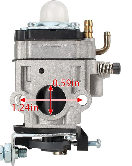 Carbhub 967086901 Carburetor for Poulan Pro PR46BT PR48BT BP400 PR2322 BP402 967086901 150032738 530058436 Eskimo Mako M43 M43Q8 Viper 43cc Engine Southland SCV43 SEA43 Earth Auger Carb 62100-81010 - LeafyLoom