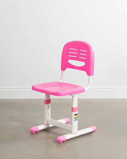 VIVO Height Adjustable Kids Desk Chair, Chair Only, Designed for Interactive Workstation, Universal Children's Ergonomic Seat, Pink, DESK-V201P-CH - LeafyLoom