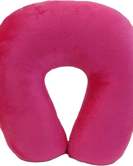 Neck Pillow Adult Cozy Soft Microfiber, Pink - LeafyLoom