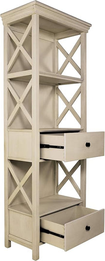 Signature Design by Ashley Bolanburg Cottage Chic Display Cabinet or Bookcase, Antique White - LeafyLoom
