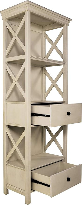 Signature Design by Ashley Bolanburg Cottage Chic Display Cabinet or Bookcase, Antique White - LeafyLoom