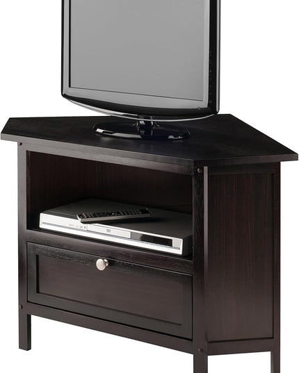 Winsome Corner TV Stand, Screens up to 27", Espresso (92634) - LeafyLoom