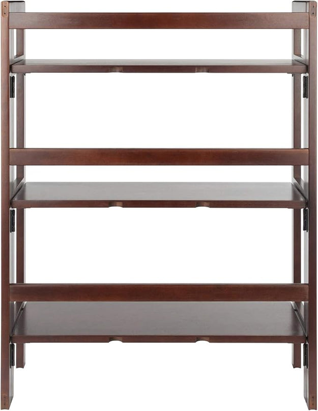 Winsome Wood Terry Shelving, Walnut, 3 - LeafyLoom