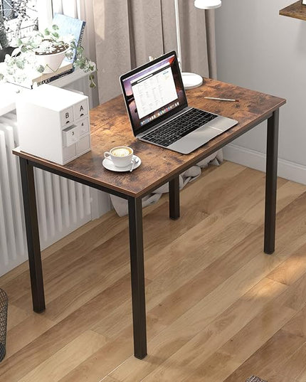 Need Small Computer Desk - 39 3/8" Inches Heavy Duty Writing Desks, Simple Laptop Corner Table for Home Office,Dormitory AC3FB10060 - LeafyLoom
