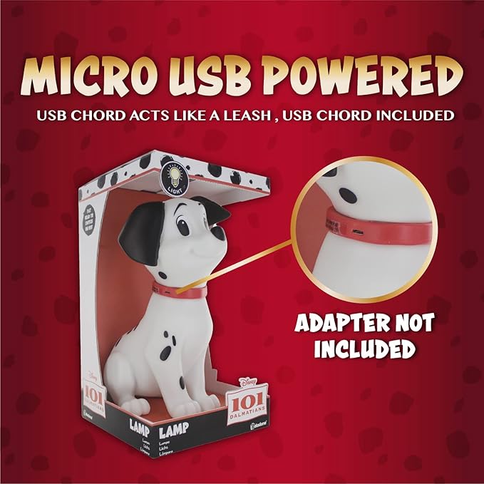 101 Dalmatians Lamp, Officially Licensed Disney Merchandise - LeafyLoom