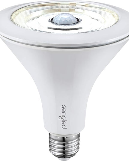 Sengled Smart Flood Light Bulbs work with SmartThings Hub, Echo 4th, Echo Plus, Alexa, Google, Zigbee Hub Required, PAR38 Led Bulb Motion Sensor Light Outdoor, Dusk to Dawn, 3000K, 1200LM, 1 Pack Sengled