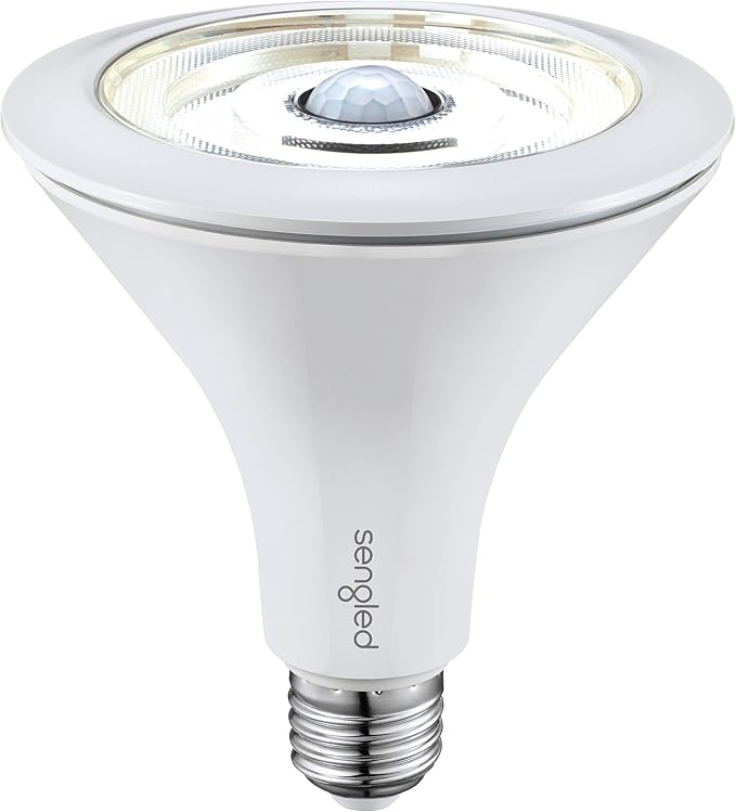 Sengled Smart Flood Light Bulbs work with SmartThings Hub, Echo 4th, Echo Plus, Alexa, Google, Zigbee Hub Required, PAR38 Led Bulb Motion Sensor Light Outdoor, Dusk to Dawn, 3000K, 1200LM, 1 Pack Sengled