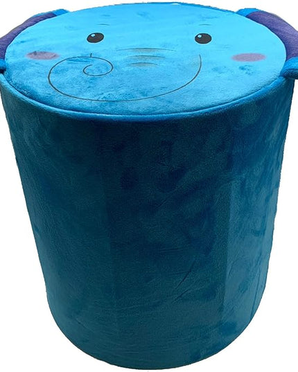 Storl Organizer Storage Stool for Toy and Cloth and Kids Stool (Elephant, 12Wx13H) - LeafyLoom