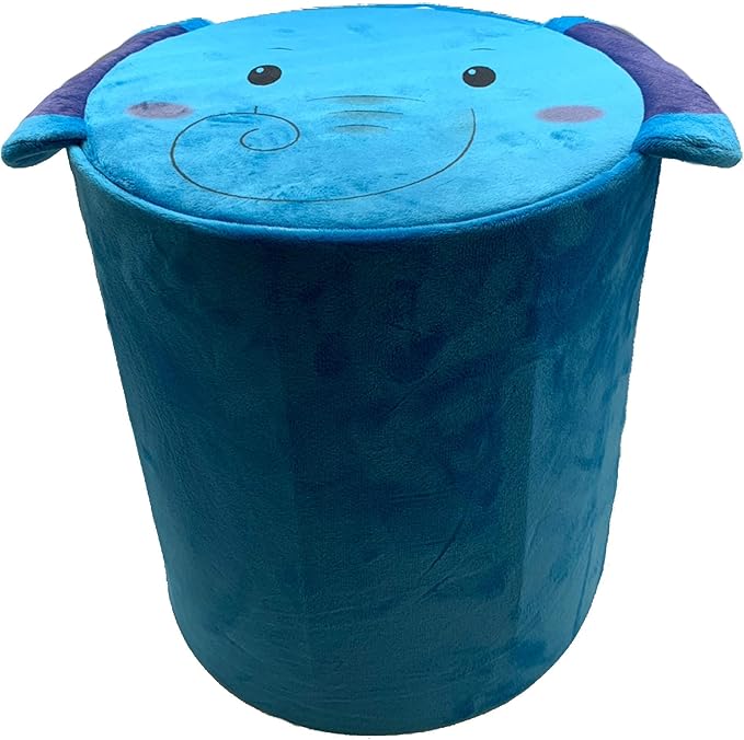 Storl Organizer Storage Stool for Toy and Cloth and Kids Stool (Elephant, 12Wx13H) - LeafyLoom