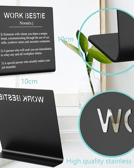 Office Gift For Work Bestie Gifts for Work Friends Women Best Coworkers Retirement Leaving Farewell Going Away New Job Gifts for Colleague Coworker Colleague to Friend Gifts (black) XLK07 - LeafyLoom
