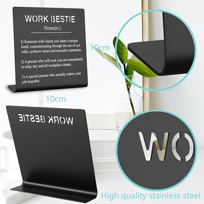 Office Gift For Work Bestie Gifts for Work Friends Women Best Coworkers Retirement Leaving Farewell Going Away New Job Gifts for Colleague Coworker Colleague to Friend Gifts (black) XLK07 - LeafyLoom