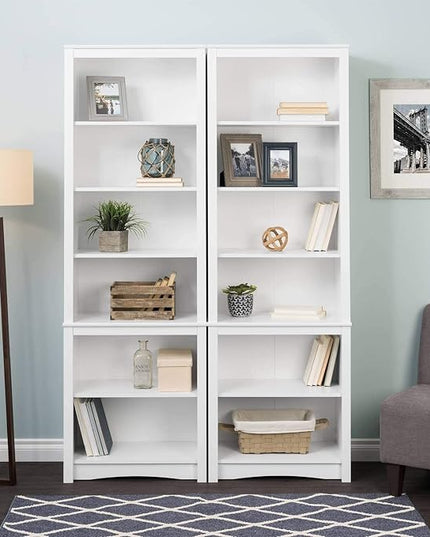 Prepac Prepac Home Office Tall 6-Shelf Bookcase - LeafyLoom