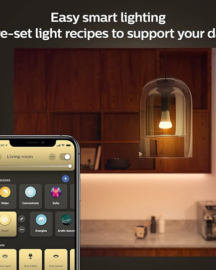 Philips Hue Smart 100W A21 LED Bulb - White Ambiance Warm-to-Cool White Light - 1 Pack - 1600LM - E26 - Indoor - Control with Hue App - Works with Alexa, Google Assistant and Apple Homekit PhilipsHue