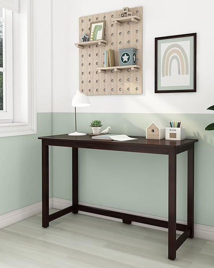 Max & Lily Solid Wood Desk, 47 Inches, Espresso - LeafyLoom