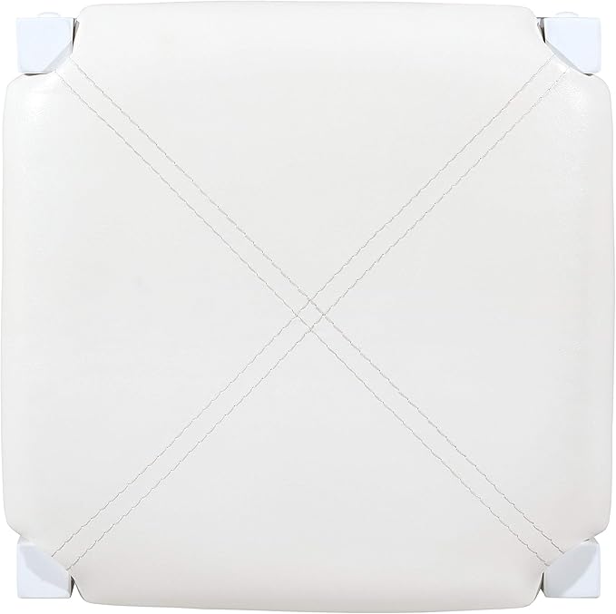 Linon White 3 Piece Faux Marble Tavern Set - LeafyLoom