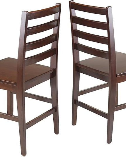 Winsome Pulman Dining Table, Walnut Hamilton Seating, Antique Walnut - LeafyLoom