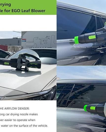 Car Drying Nozzle for EGO Leaf Blower - for EGO Power+ 530 575 580 615 650 765 Leaf Blower (Car Drying Nozzle/Car Wash Towel 16x16 in*2) - LeafyLoom