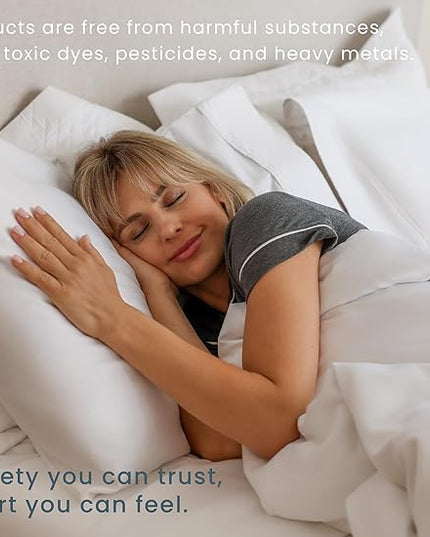 Threadmill Soft Bed Pillows Standard Size Set of 2 | Down Alternative Cooling Bed Pillow for Sleeping | Soft Pillows | 20 x 26 Hotel Pillow, Standard Pillows 2 Pack for Back, Stomach or Side Sleepers - LeafyLoom