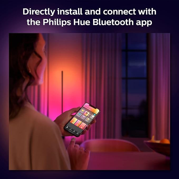 Philips Hue Indoor 3-Foot Smart LED Light Strip Extension - Flowing Multicolor Effect - Requires Base Kit - 1 Pack - Control with Hue App - Works with Alexa, Google Assistant and Apple HomeKit PhilipsHue
