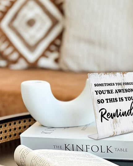 Inspirational Quotes Decor Gifts for Women, Motivational Desk Decor for Office, Decoration On Shelf Table Desk for Living Room Home Office Gift for Friends Coworker Nurse Worker Coworker dksg8 - LeafyLoom