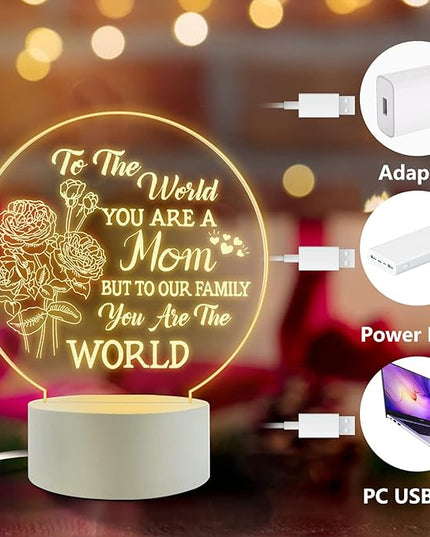 Mother's Gift-Best Mom Birthday Gifts from Daughter Son，Mom Birthday Gifts Night Light，Room Decoration Mom's Gifts - LeafyLoom