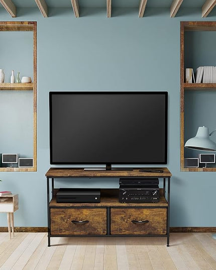 Sorbus TV Stand Dresser with 2 Drawers - Television Riser Chest with Storage - Bedroom, Living Room, Closet, & Dorm Furniture - LeafyLoom