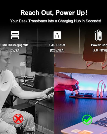 GTRACING 55 Inch Gaming Desk with LED Lights, Computer Gamer Desk with Monitor Stand, Ergonomic Carbon Fiber Surface Gaming Table with Mouse Pad for Home Office, RGB - LeafyLoom