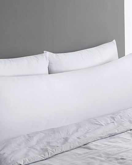 Utopia Bedding Full Body Pillow for Adults (White, 20 x 54 Inch), Long Pillow for Sleeping, Large Pillow Insert for Side Sleepers - LeafyLoom