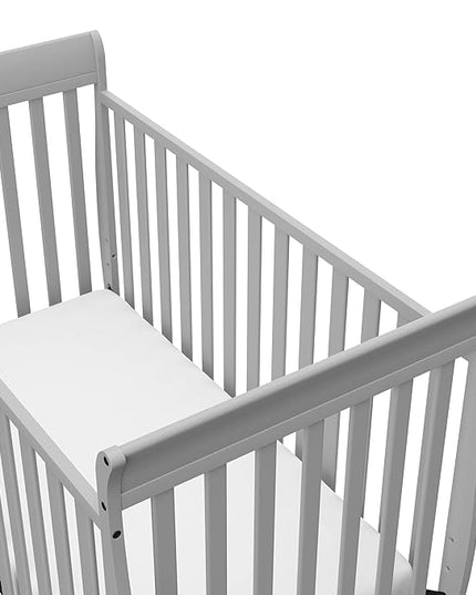 Storkcraft Maxwell Convertible Crib (Pebble Gray) – GREENGUARD Gold Certified, Converts to Toddler Bed and Daybed, Fits Standard Full-Size Crib Mattress, Classic Crib with Traditional Sleigh Design - LeafyLoom